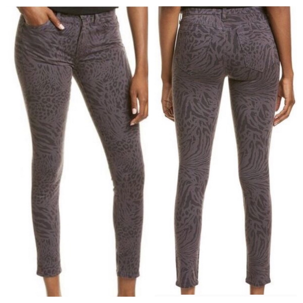 NWT Joe’s Jeans The Icon Skinny Ankle 31 Animal Print Leopard Tiger grey black
